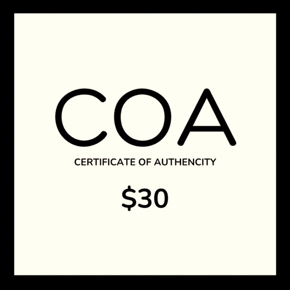 COA purchase - Picture 1 of 1